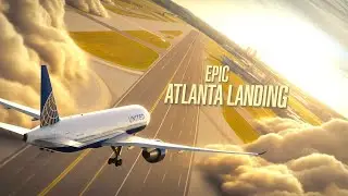 IMPOSSIBLE Crosswind Landing: Boeing 777 United Airlines at Atlanta Hartsfield-Jackson