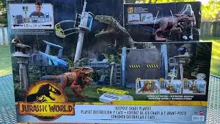 OUTPOST CHAOS PLAYSET BY MATTEL JURASSIC WORLD 🌎 DOMINION 🎥🦖🎞🌿😃 DETAILED VIDEO REVIEW ✅✅✅