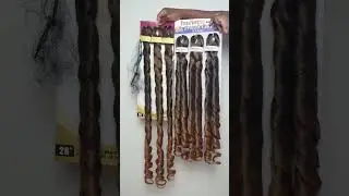 Распаковка французской косы Bobbi Boss длиной 28 дюймов