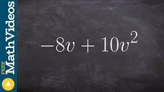 Factor out the gcf #1 -8v + 10v^2