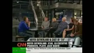 Larry King Live- The cast of '24' season 6 (Part 1 of 2)