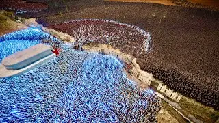 60K STAR WARS JEDI ARMY VS 2,000,000 WARHAMMER UNGORS & TUSKGORS | UEBS2 MOD | STAR WAR MOD