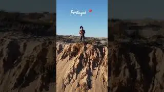 Crazy drone shot views in Portugal Magic spot Lagoa de Albufeira #drone #portugal #secretplace
