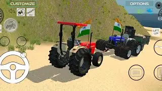 Swaraj vs buldozer hill climbing challange #indianbikesdriving3dnewtodayupdate #indiantractor3d 