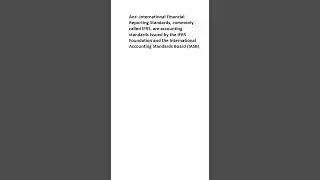What is International Financial Reporting Standards?