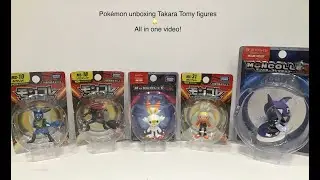 One whole big unboxing and Review of 12 Pok&eacute;mon Takara Tomy figures