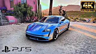 Forza Horizon 5 PS5 Gameplay-Porsche Taycan Turbo S 2020 | 4K HDR