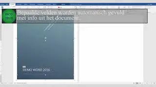 Word 2016 - Tip - Simply create a front page