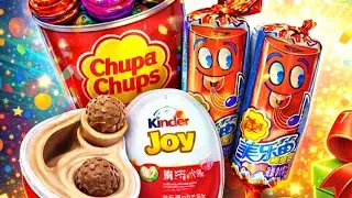 Satisfying Unboxing Kinderjoy Egg Surprise ASMR Video What inside Toys Candy jelly ASMR  is live