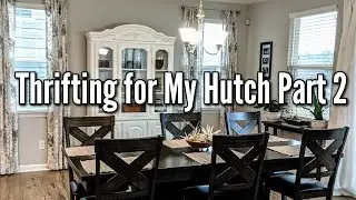 Thrifting at Goodwill+Small Home Decor Haul & Styling my Hutch with Thrift Finds