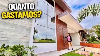 Quanto gastamos em vidro e esquadrias de alum&iacute;nio em nossa obra, valor detalhado