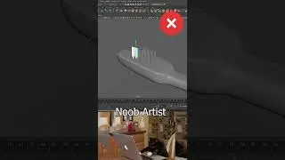 Noob Vs Pro Artist: 3D Maya Fast Mash BrushTOOL #mayatutorial   #3dtips  #shorts   #maya  #blender