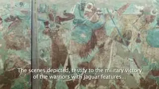 Mural de la Batalla, Cacaxtla. C&aacute;psula. Subtitulado