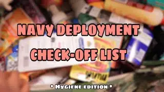 Underway / Deployment Check-Off List *Hygiene Edition 🧼* | Z A R I N A |