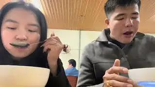 Trời lạnh lm 2 tô bún canh cùng vk ck e nhé💋💋💋#mukbang #viral #food 