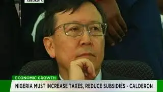 Nigeria must increase taxes, reduce subsidies - Calderon