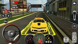 Muscle Car Taxi 3D Traffic Cars Hit Mission