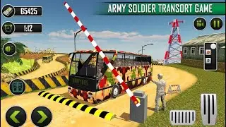 Offroad Army Bus Driving Simulator Games 2021_Best Army Transporter Bus_ Gameplay