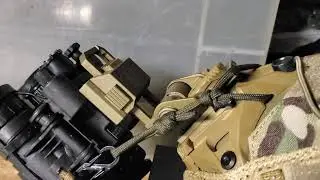 Night vision slip knot 550 lanyard retention