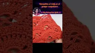 ✅Como tejer el Punto Abanico a Crochet #crochet #crochetstitch #crochetpattern #crochetdesign