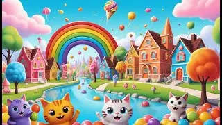 Candy Town Adventure 🍭 | Monster Cat&rsquo;s Sweet Journey for Kids