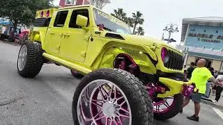 Jeep Jam 2024 show and sound competition line up. #florida #jeeplife #pcb