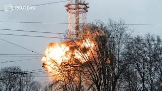 Eyewitness: Kyiv TV tower attack
