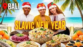 ULTIMATE Slavic New Year in Bali! (Cooking Traditional Food, Traditions & Finding Community) 🌴🌙