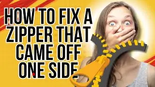how to fix a zipper that came off one side