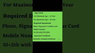 IRCTC Engagement of Apprenticeship traine COPA 2022 #irctc #apprentice #copa #shorts #youtube #daily