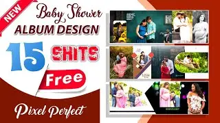 Maternity Album Design PSD Free Download || #freealbumpsd || #newpsd || Baby Shower || #pixelperfect