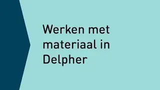 Delpher: werken met materiaal in Delpher