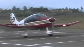 Robin DR400 G-GOSL landing at LECN