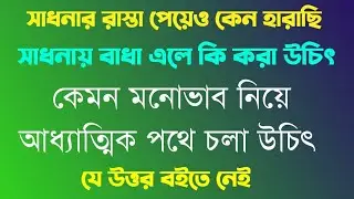সাধনায় বাধা পেলে কি করনীয়,কেমন মনোভাব নিয়ে আধ্যাত্মিক পথে চলে উচিৎ । 