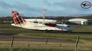 ✈️ **Loganair ATR42 (G-LMSA) Departure from Glasgow to Stornoway | 3rd Jan 2026**