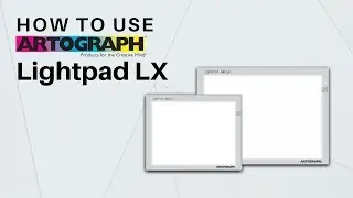 Artograph LightPad LX Light Box - How to use power & dimmer switch
