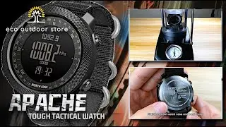 NORTH EDGE - APACHE Digital, спортивные, военные часы 50M, распаковка и тестирование
