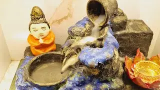 Buddha Smoke Fountain DIY Decor|Back-flow Waterfall Buddha Incense Burner |Reverse Incense Burner