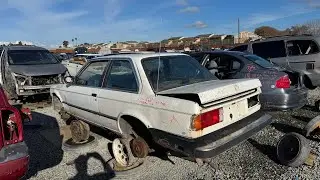 Экскурсия по авторазборке: BMW E30 и E28; Mercedes-Benz W116, W126, W124, W221 и Cadillac Allante.