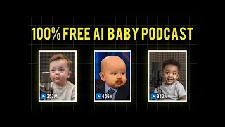 How to Create Viral AI Baby Podcast Videos Free & Easy!  Step by Step Guide