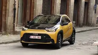 The new Toyota Aygo X GR SPORT in Mustard Driving Video