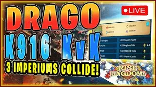 K916 KvK vs 2 Imperiums Pass 4 Fights BEGIN! 1916/2333 vs. 1753/1021!