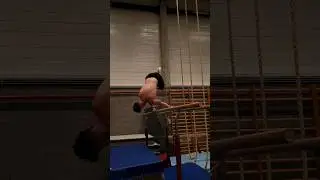 My First Ever P-bar Dismount💯 #calisthenics #streetworkout #planche #frontflip