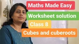 Cubes and cube roots ||  worksheet solution || class8 Maths ||  क्यूब रूटस || prime factorisation