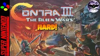 Contra III: The Alien Wars прохождение соло [ Hard ] | Игра (SNES, 16 bit)  Стрим