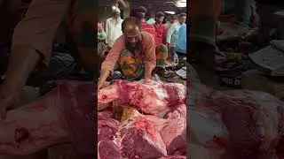 Today Popular deshi ox meat cutting #meatbd #reels #shorts #meat #food #foryou