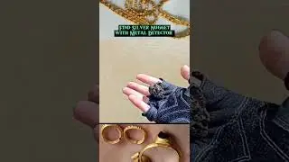 Find Silver Nugget with Metal Detector #metaldetector #shorts