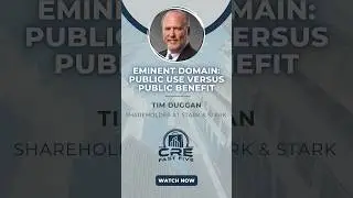 Eminent Domain: Public Use vs Public Benefit #shorts #commercialrealestate #realestateattorney #cre