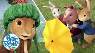 ​@OfficialPeterRabbit-  The Fantastical Flying Umbrella! ☔☔☔ | Rainy Weather! | Cartoons for Kids
