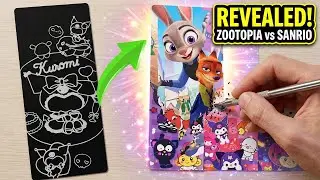 Zootopia & Sanrio Scratch Book Compilation | Relaxing ASMR